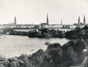 View of Hamburg from the north