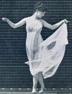 The Human Figure in Motion: Selected single shot of a dancing woman