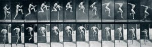 Athlete. A straight high jump